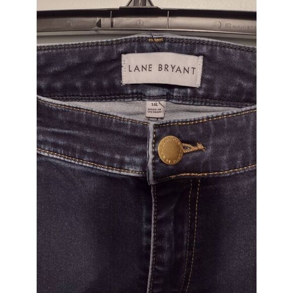 Lane Bryant Size 14L Women's Dark Wash Skinny Jeans - Picture 2 of 3